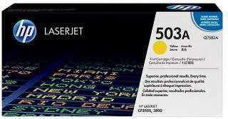 HP 503A Laser Toner Cartridge -Yellow (Q7582A) Photo