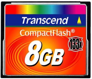 Transcend 8GB CompactFlash 133x Memory Card Photo