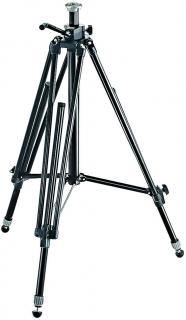 Manfrotto 028B Black Triman Camera Tripod with Geared Center Column Photo