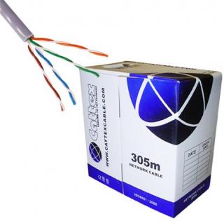 Cattex CAT5e 305m Solid UTP Cable - Grey - Box Photo