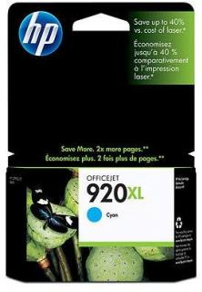 HP 920XL Cyan Ink Cartridge Photo