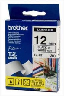 Brother TZ231 P-touch Tape - Black on White Photo