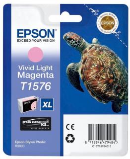 Epson T1576 Vivid Light Magenta Ink Cartridge (Turtle) Photo