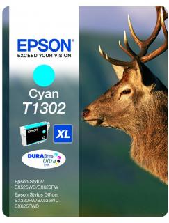 Epson T1302 Cyan Inkjet Cartridge (Stag) Photo