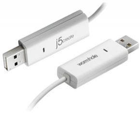 J5 Create JUC100 Male USB 2.0 Type A To Male USB 2.0 Type A Wormhole Cable - 1.8m Photo