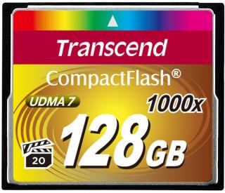 Transcend Ultra Performance 128GB CompactFlash 1000x Memory Card Photo