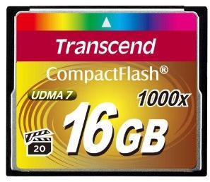 Transcend Ultra Performance 16GB CompactFlash 1000x Memory Card Photo