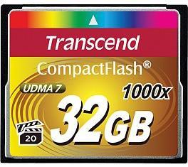 Transcend Ultra Performance 32GB CompactFlash 1000x Memory Card Photo