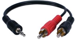 Unbranded Male RCA To Male 3.5mm Stereo Jack Cable Photo