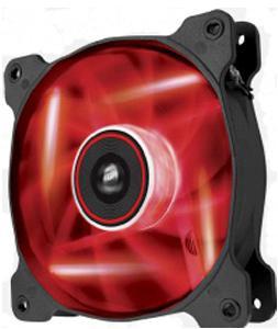 Corsair Air Series Red Quiet Edition AF120 120mm Chassis Fan - Red LED (Single Pack) Photo