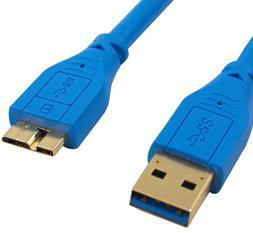 Unbranded Male USB 3.0 Type A To Male Micro USB 3.0 Type B Cable - 1.5m Photo