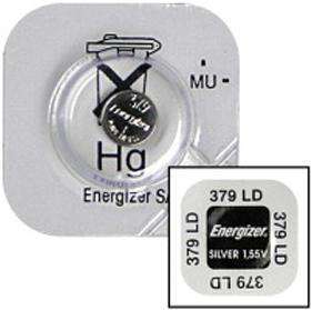 Energizer Silver Oxdide 379 Coin Watch Battery - Box 10 Photo
