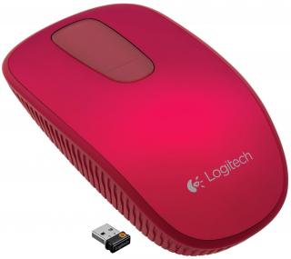Logitech T400 Zone Touch Wireless Mouse - Red Velet Photo