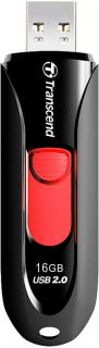 Transcend JetFlash 590 16GB Flash Drive - Black & Red Photo