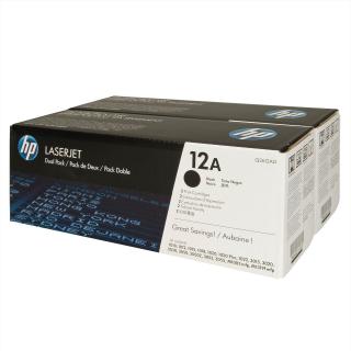 HP 12A 2-pack Black LaserJet Toner Cartridge (Q2612AD) Photo