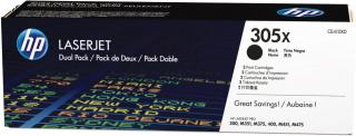 HP 305X 2-pack High Yield Black Laser Toner Cartridge  (CE410XD) Photo