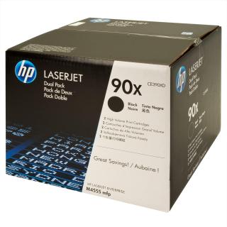 HP 90X 2-pack High Yield Black LaserJet Toner Cartridge (CE390XD) Photo