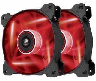 Corsair Air Series SP120 LED Red High Static Pressure 120mm Chassis Fan Twin Pack Photo