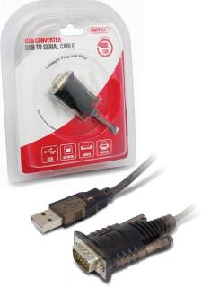 UNITEK Y-108 Male USB 2.0 Type A To Male Serial Cable - 1.5m Photo