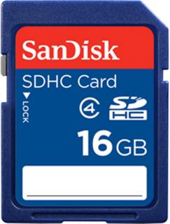 Sandisk 16GB Standard SDHC Class 4 Memory Card Photo