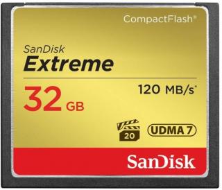 Sandisk Extreme 32GB CompactFlash 800x Memory Card Photo