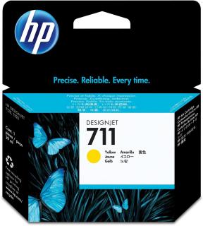 HP 711 Yellow Ink Cartridge (CZ132A) Photo