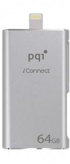 PQI iConnect Series 64GB OTG Flash Drive - Silver Photo