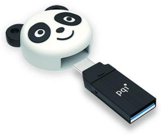 PQI Connect 304 Energetic Panda 64Gb OTG Flash Drive Photo