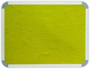 Parrot 1200 x 900mm  Aluminium Frame Felt Info Board - Yellow Photo