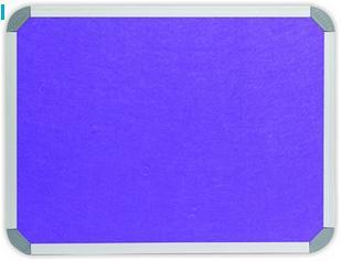 Parrot 1000 x 1000mm  Aluminium Frame Felt Info Board - Purple Photo