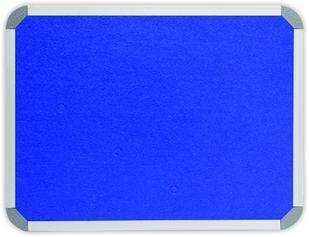 Parrot 1000 x 1000mm  Aluminium Frame Felt Info Board - Royal Blue Photo