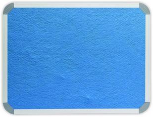 Parrot 1200 x 1000mm  Aluminium Frame Felt Info Board - Sky Blue Photo