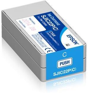 Epson SJIC22P(C) Ink Cartridge for ColorWorks C3500 - Cyan Photo