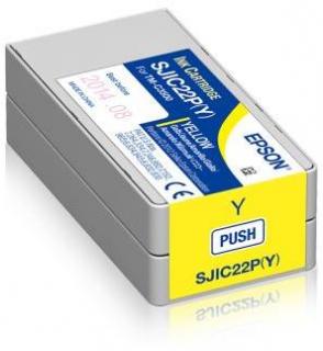 Epson SJIC22P(Y) Ink Cartridge for ColorWorks C3500 - Yellow Photo