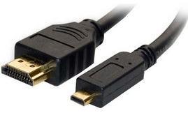 Vcom Male Micro HDMI To Male HDMI Cable - 1.8m Photo