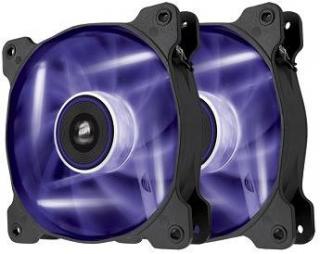 Corsair Air Series SP140 Purple LED Chassis Fan - Twin Pack Photo