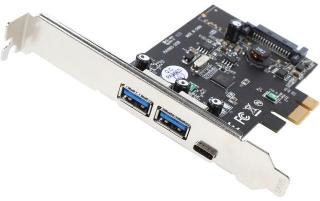 Vantec 3 Port USB3.0 Type A & C PCI Express Card (UGT-PC331AC) Photo