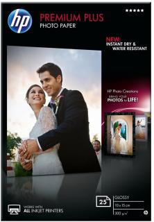 HP Postcard Premium Plus Glossy Photo Paper - 25 Sheets Photo