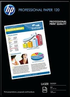 HP A4 Professional Glossy Laser Paper - 250 Sheets Photo