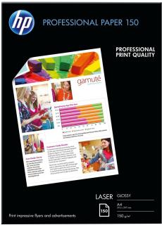 HP A4 Professional Glossy Laser Paper - 150 Sheets Photo