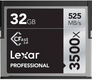 Lexar Professional 32GB CFast 2.0 3500x Memory Card Photo