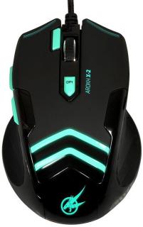 Port Designs AROKH X-2 USB Gaming Mouse - Black & Green Photo