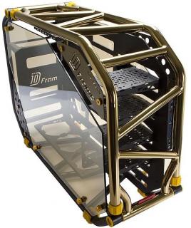 In Win D-Frame 2.0 Windowed Full Tower Chassis - Black & Gold Photo