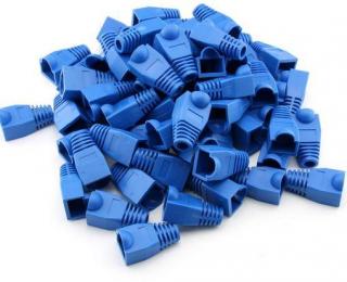 Unbranded CAT5 RJ45 Boot Sleeves - 50 Pack - Blue Photo