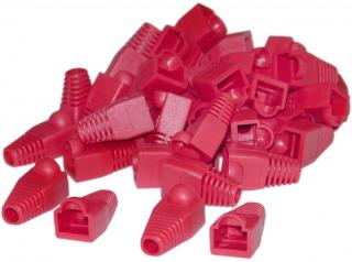 Unbranded CAT5 RJ45 Boot Sleeves - 50 Pack - Red Photo