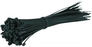 Unbranded 100 Cable Ties 205mm x 4.7mm - Black Photo
