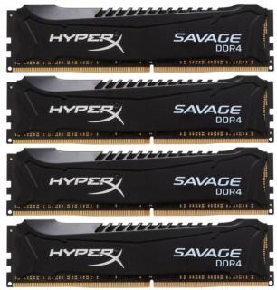 Kingston HyperX Savage 4 x 4GB 2400MHz DDR4 Desktop Memory Kit (HX424C12SBK4/16) Photo