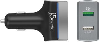 J5 Create JUPV20 2-Port USB QC3.0 Car Charger Photo