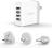 Orico 34W 4 Port Smart Wall Charger with UK, AU, EU add on AC Plug (DSP-4U) Photo