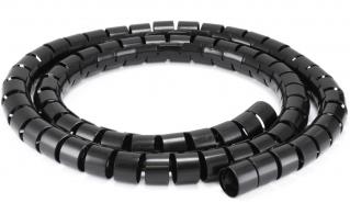 Unbranded 12mm Spiral Cable Organizer - 1m (Black) Photo